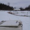 SUNY Brockport aquaculture ponds and facility in 2+ feet of snow